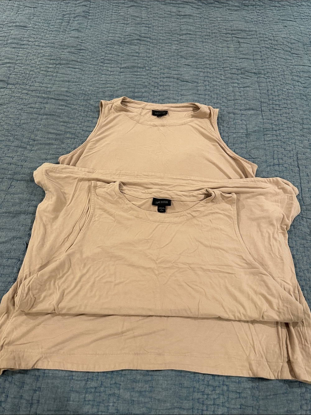 J. Jill Women's Beige Tank Tops - Neutral Sleeveless Duo
